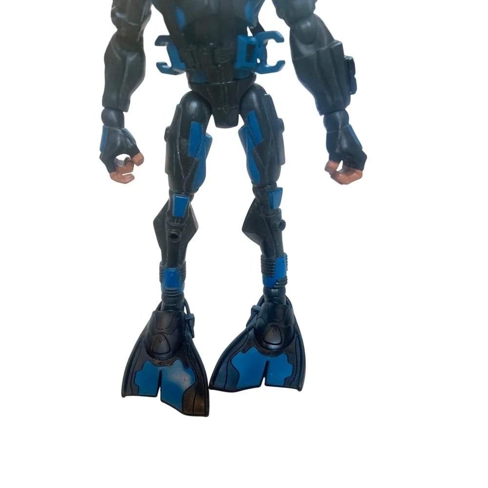 Action Figure Diver Scuba Gear Mask Flippers Blue‎ Black Toy Collectible